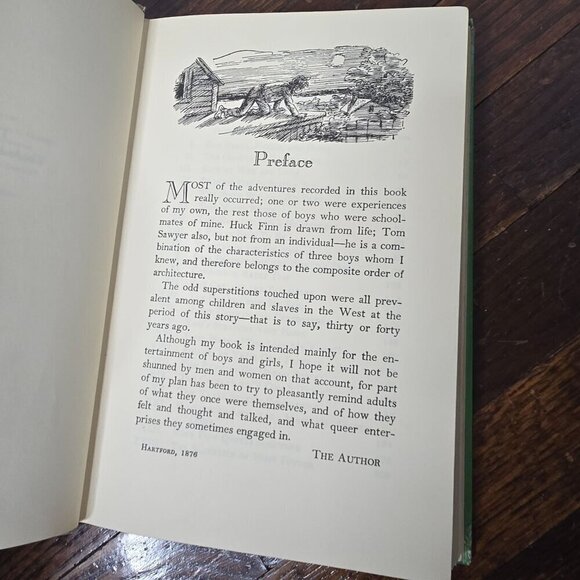 Vintage 1946 The Adventures of Tom Sawyer Hard Cover Book by Mark Twain - Picture 13 of 16